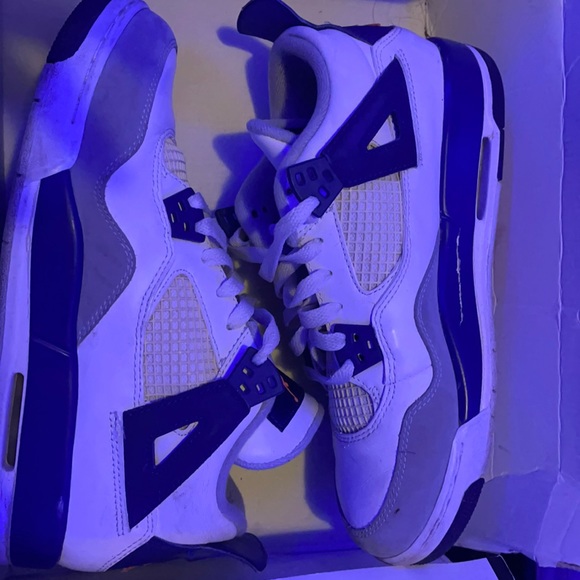 Jordan Other - Air Jordan 4 Retro Deep Royal Blue White, Orange